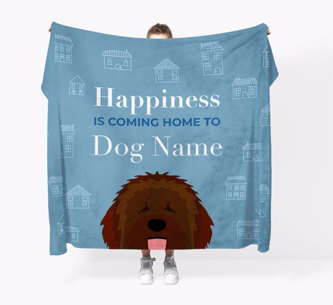 Happiness Is: Personalized {breedFullName} Throw Blanket